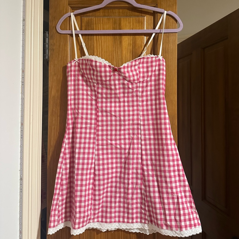 Pink Gingham Dress